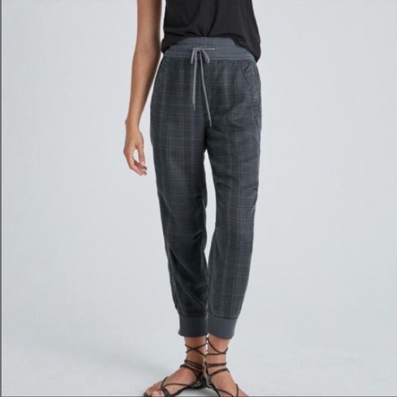 ANTHROPOLOGIE Kalli Plaid Leopard
Print Drawstring Jogger Pants Sz XS - Picture 1 of 12